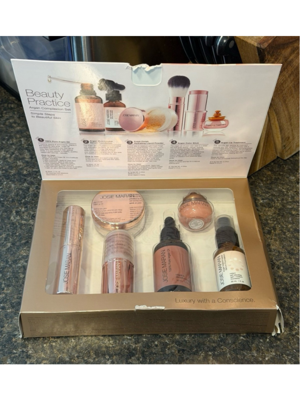 New Josie Maran Beauty Practice 5-piece Collection